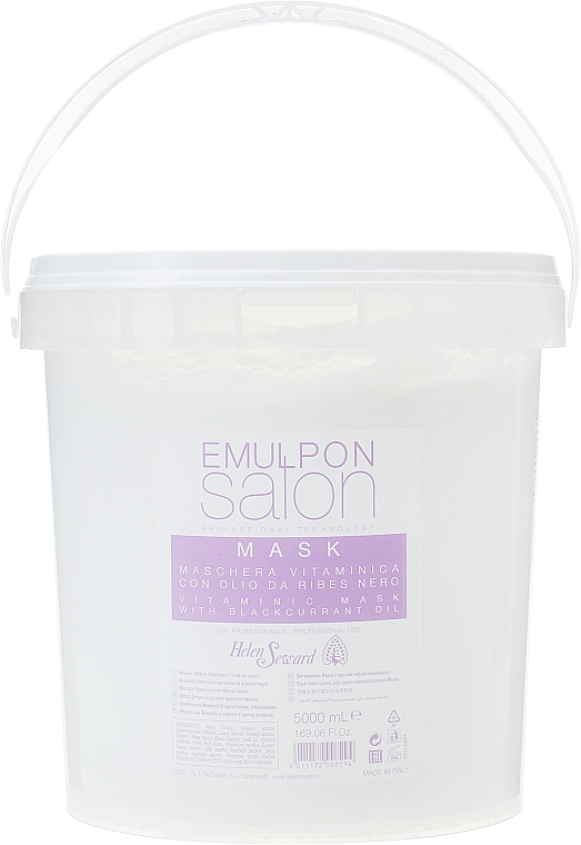 Maska z ekstraktem owocowym do włosów po zabiegach chemicznych - Helen Seward Emulpon Salon Vitaminic Mask — Zdjęcie N3