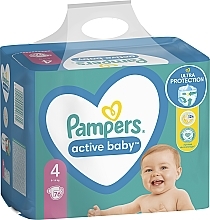 Pieluchy Active Baby 4 (9-14 kg), 76 szt - Pampers — Zdjęcie N9