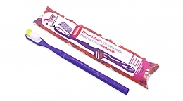 PRZECENA! Miękka szczoteczka do zębów z wymienną główką, fioletowa - Lamazuna Toothbrush * — Zdjęcie N1