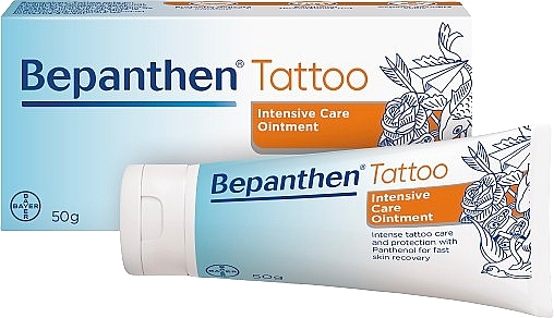 PRZECENA! Maść do pielęgnacji tatuaży - Bepanthen Tattoo Intense Care Ointment * — Zdjęcie N1