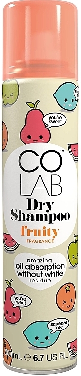 Suchy szampon do włosów o zapachu owocowym - Colab Fruity Dry Shampoo — Zdjęcie N1