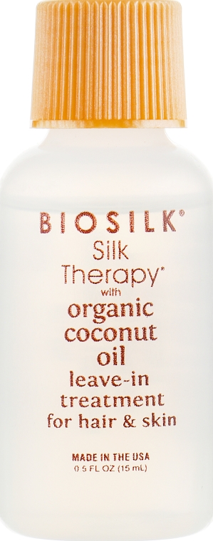 Kuracja do włosów i skóry z organicznym olejem kokosowym - BioSilk Silk Therapy With Organic Coconut Oil Leave In Treatment For Hair & Skin