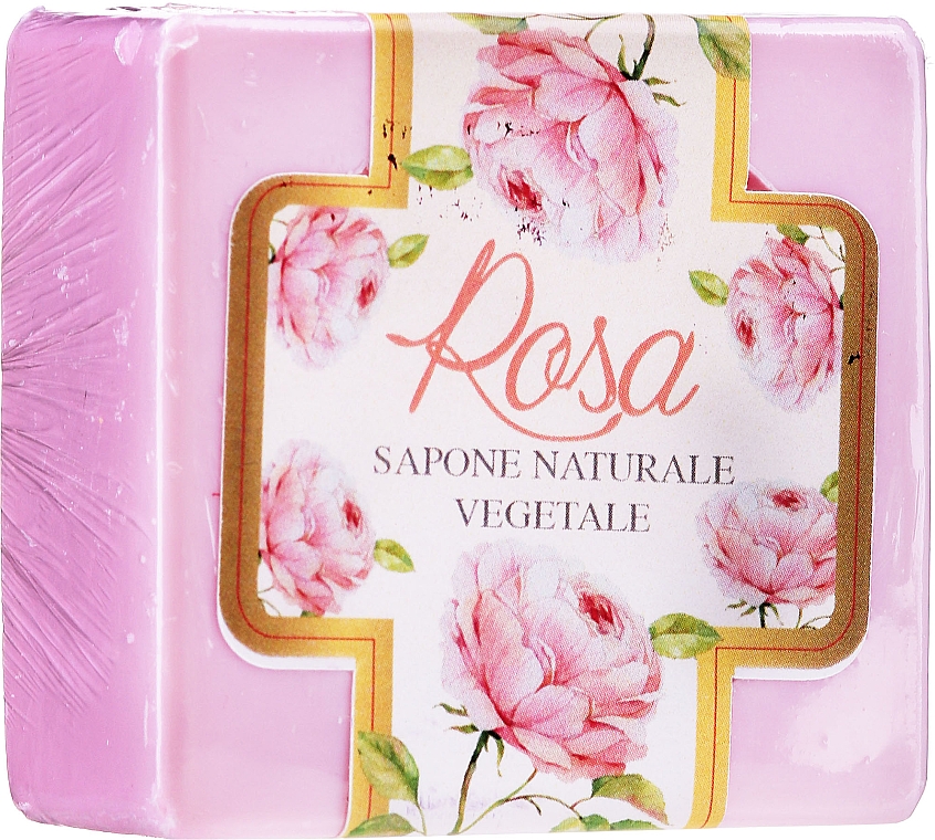 Mydło w kostce Róża - Antico Saponificio Gori 1919 Rose Natural Vegetable Soap — Zdjęcie N1