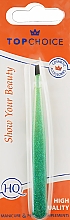 Pęseta ukośna Epoxy Glitter, 75995, zielona - Top Choice — Zdjęcie N1