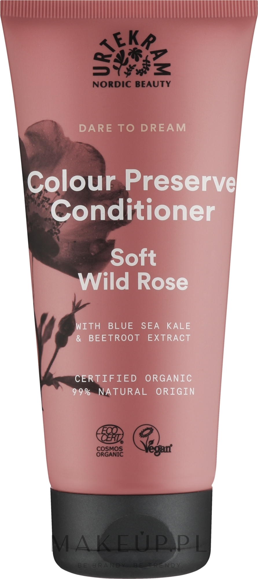 Odżywka chroniąca kolor do włosów farbowanych - Urtekram Soft Wild Rose Conditioner — Zdjęcie 180 ml