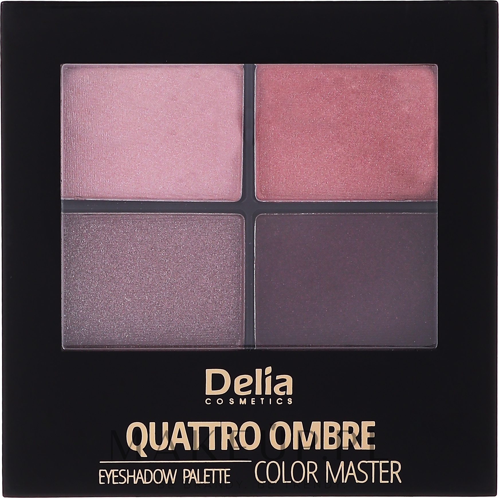 Paletka cieni do powiek - Delia Quattro Ombre Color Master — Zdjęcie 402 - Tasty Plum