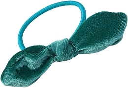 Gumka z aksamitną kokardką, turkusowa - Lolita Accessories — Zdjęcie N1