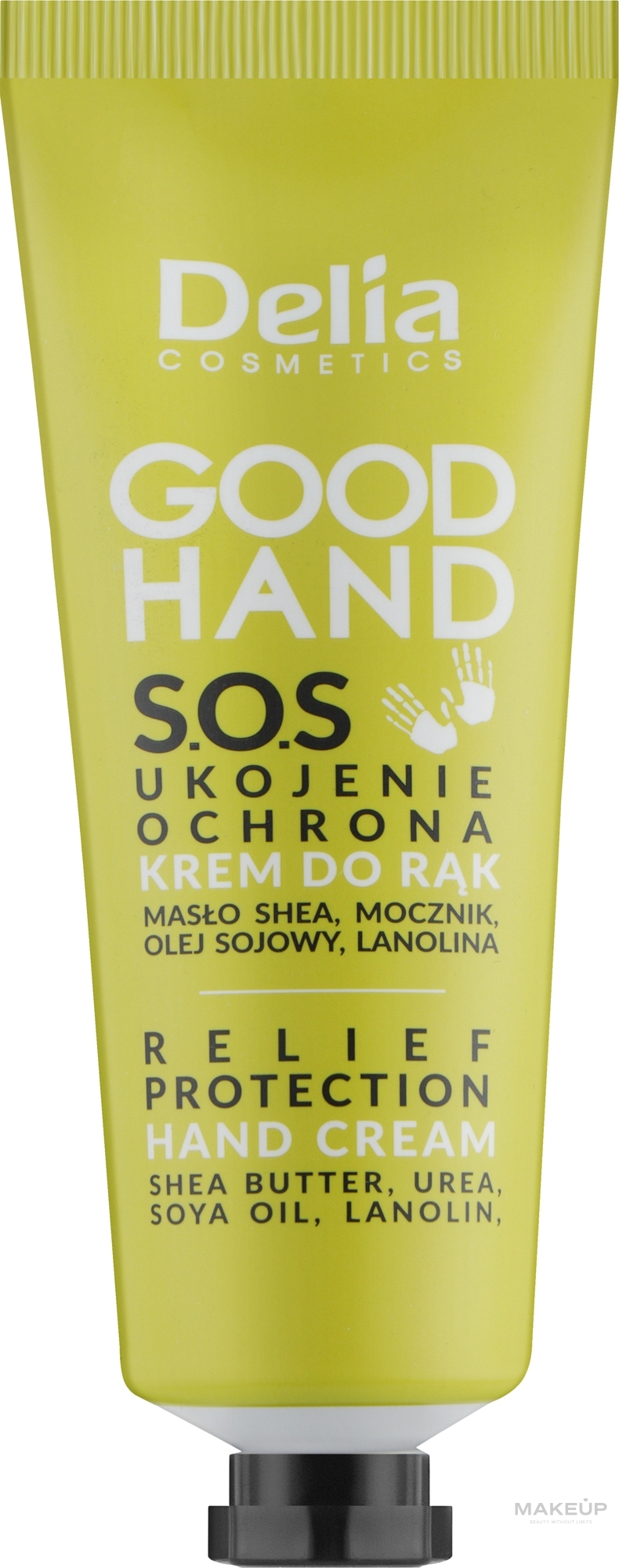 Kojący krem ochronny do rąk - Delia Good Hand S.O.S Relief Protection Hand Cream — Zdjęcie 75 ml