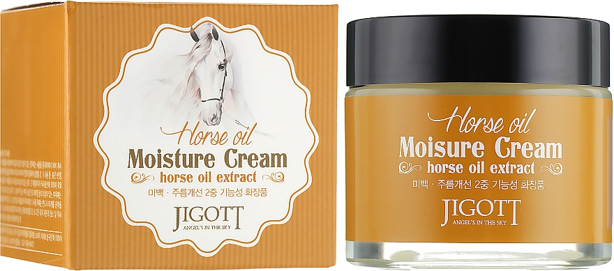 Krem nawilżający z olejem końskim - Jigott Horse Oil Moisture Cream