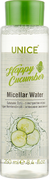 Woda micelarna z wyciągiem z ogórka - Unice Micellar Water — Zdjęcie N1