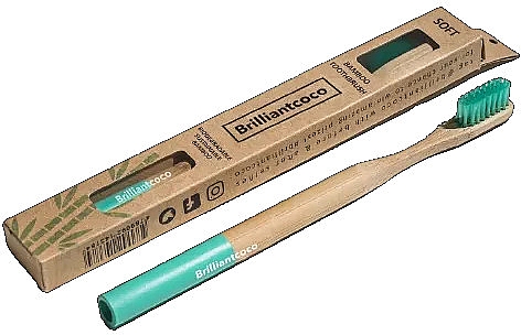 Bambusowa szczoteczka do zębów, miękka - Brilliantcoco Bamboo Toothbrush Soft — Zdjęcie N1