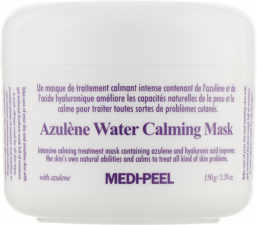 Kojąca maska do twarzy z azulenem - MEDIPEEL Azulene Water Calming Mask