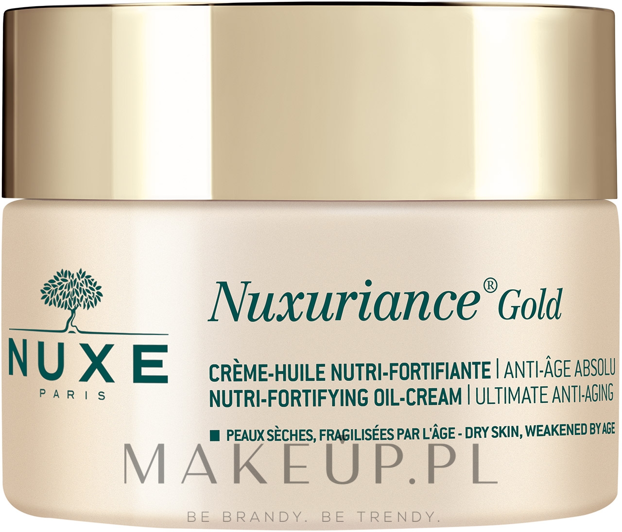 Ultraodżywczy olejkowy krem do twarzy - Nuxe Nuxuriance GOLD Nutri-Fortifying Oil-Cream — Zdjęcie 50 ml