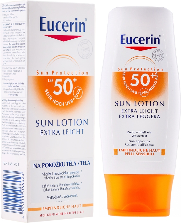 Ekstralekki lotion ochronny do ciała SPF 50 - Eucerin Sun Protection Lotion Extra Light — Zdjęcie N1