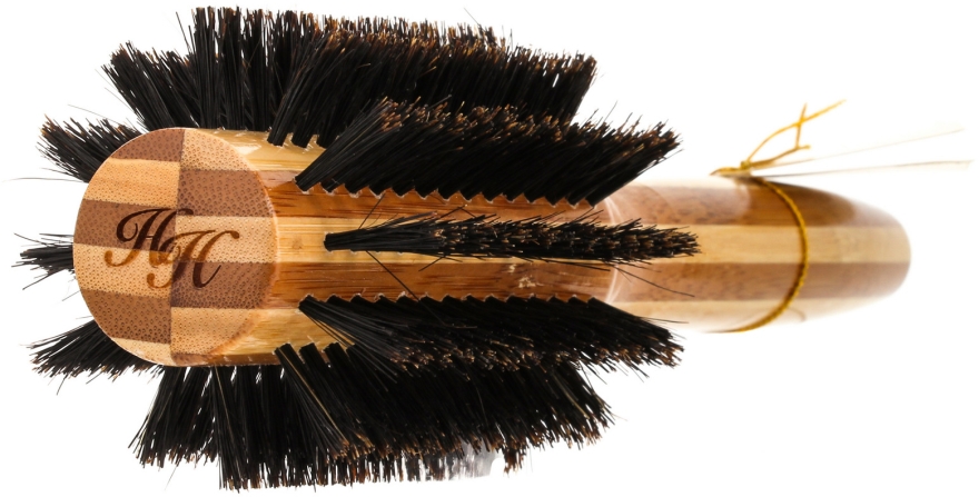 Bambusowa szczotka do włosów z naturalnym włosiem 30 mm - Olivia Garden Healthy Hair Boar Eco-Friendly Bamboo Brush — Zdjęcie N2