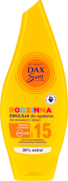 Emulsja ochronna do opalania - DAX Sun Body SPF 15 — Zdjęcie N1