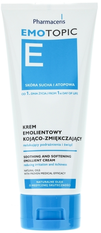 Kojąco-zmiękczający krem emolientowy - Pharmaceris E Emotopic Soothing and Softening Body Emollient Cream — Zdjęcie N2