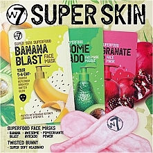 Zestaw - W7 Super Skin Gift Set (mask/3pcs + acc/1pc) — Zdjęcie N1