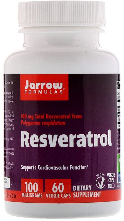 Suplement diety Resweratrol - Jarrow Formulas Resveratrol, 100 mg  — Zdjęcie N1