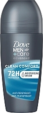 Kup Antyperspirant-dezodorant dla mężczyzn Pure Comfort Roll-On - Dove Men+Care Advanced Clean Comfort 72H Protection 
