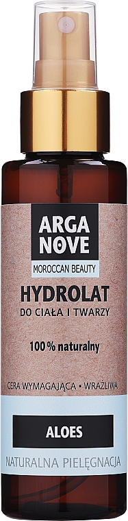 Naturalny hydrolat do twarzy i ciała Aloes - Arganove Aloe Hydrolate Spray — Zdjęcie N1