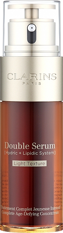 Podwójne serum do twarzy o lekkiej konsystencji - Clarins Double Serum Light Texture Complete Age-Defying Concentrate — Zdjęcie N1