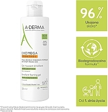 Pieniący się żel-emolient do kąpieli do skóry ze skłonnością ze świądu - A-Derma Exomega Control Emollient Anti-Scratching Foaming Gel — Zdjęcie N6