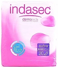 Podpaski higieniczne, 20 sztuk - Indasec Dermoseda Compresses Incontinence Extra — Zdjęcie N1