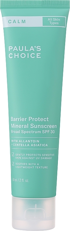 Krem przeciwsłoneczny do twarzy - Paula's Choice Barrier Protect Mineral Sunscreen SPF30 — Zdjęcie N2