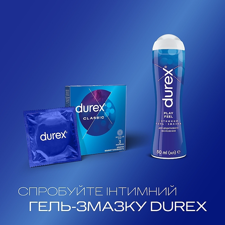 Prezerwatywy klasyczne, 3 szt. - Durex Classic  — Zdjęcie N5