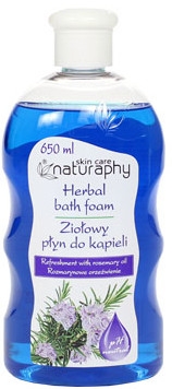 Ziołowy płyn do kąpieli z olejkiem eterycznym z rozmarynu - Naturaphy Herbal Bath Foam — Zdjęcie N1
