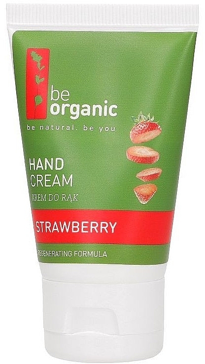 Krem do rąk Truskawka - Be Organic Hand Cream Strawberry  — Zdjęcie N1
