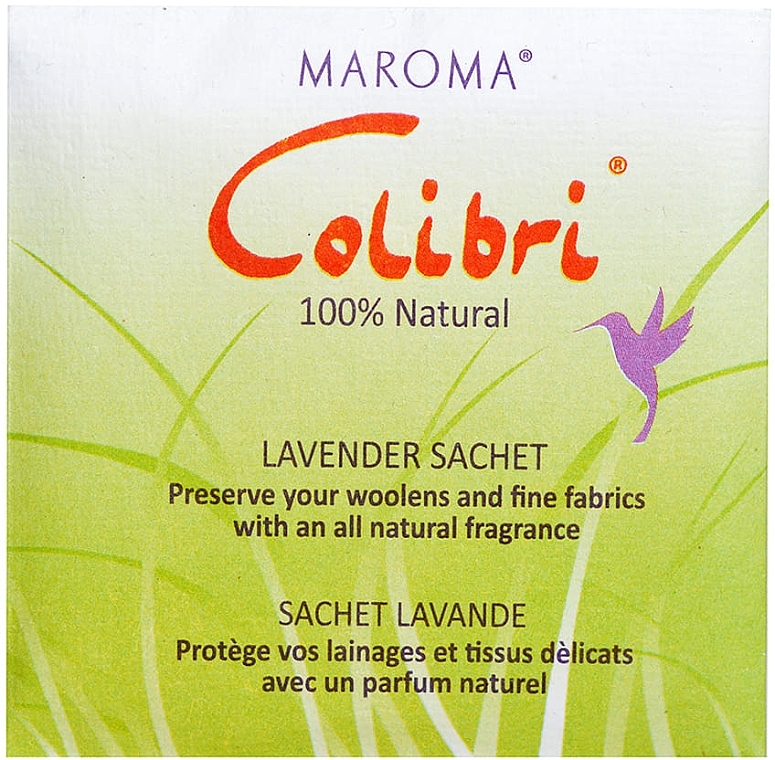 Aromatyczne mini-saszetki Lawenda - Maroma Colibri Mini Sachet Strip Lavender — Zdjęcie N2