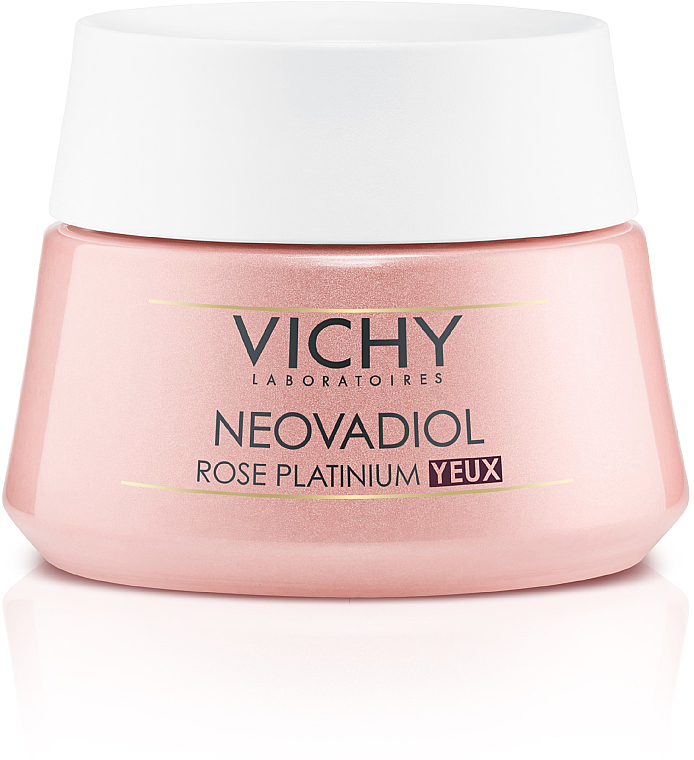 Wygładzający różany krem pod oczy dla skóry dojrzałej - Vichy Neovadiol Rose Platinium Yeux
