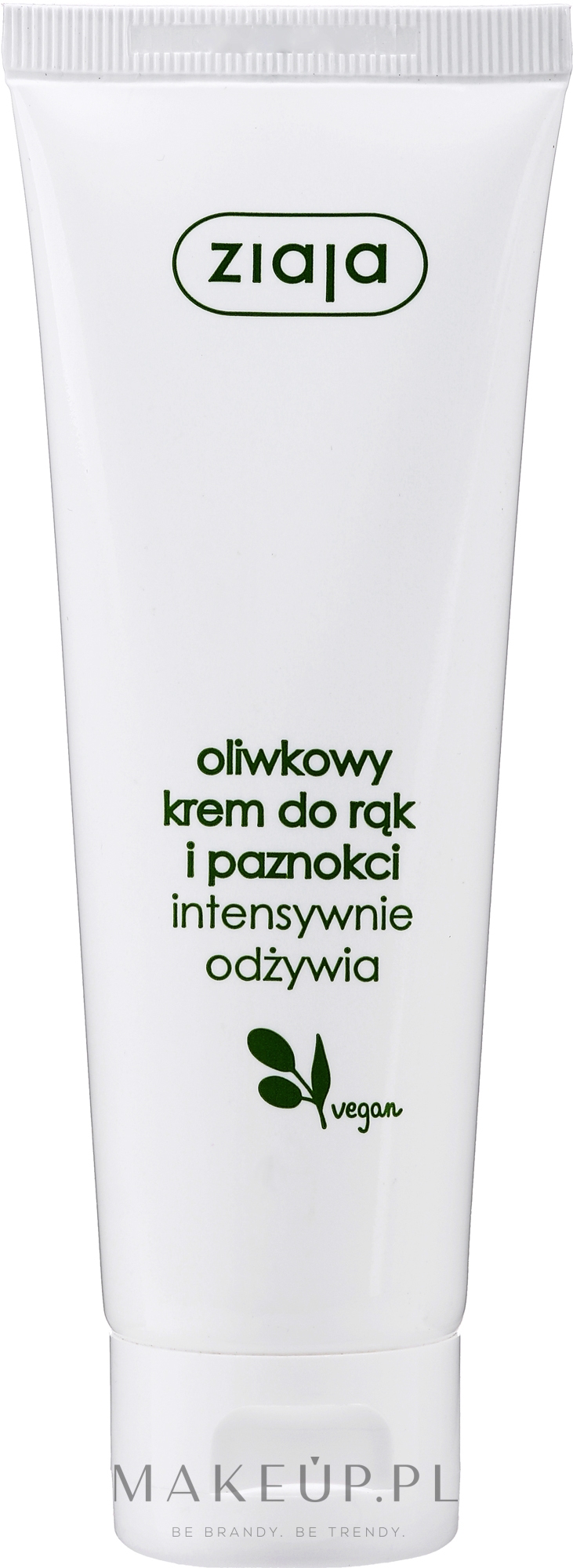 Naturalny oliwkowy krem do rąk i paznokci - Ziaja Oliwkowa — Zdjęcie 80 ml