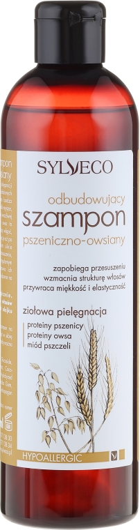 Odbudowujący szampon pszeniczno-owsiany - Sylveco Oat And Wheat Nourishing Shampoo