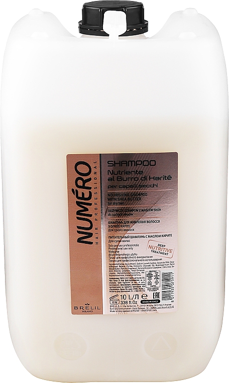 Odżywczy szampon z masłem shea do włosów suchych - Brelil Numero Nourishing Shampoo With Shea Butter — Zdjęcie N5