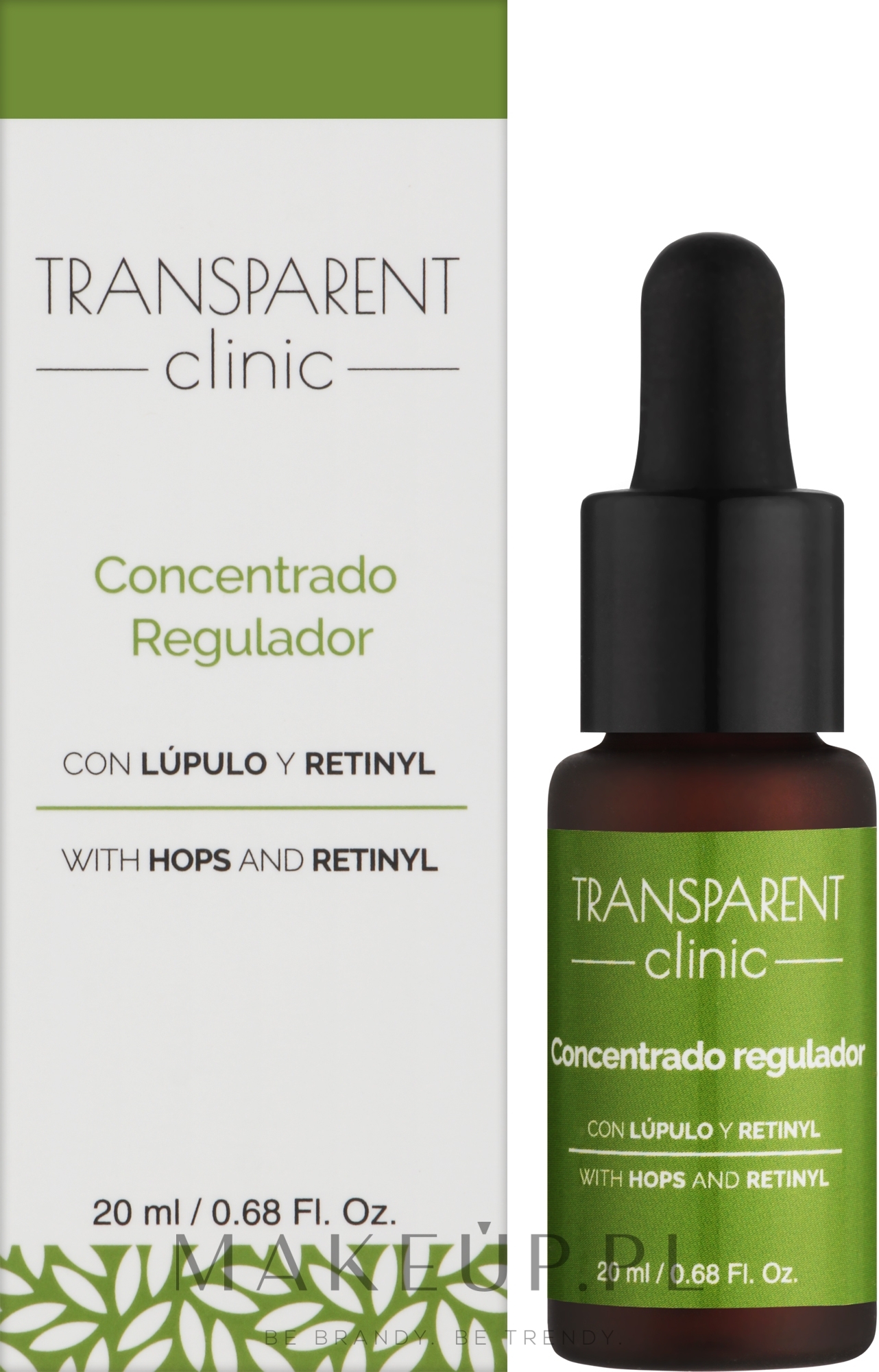 Koncentrat do pielęgnacji twarzy - Transparent Clinic Concentrado Regulador — Zdjęcie 20 ml