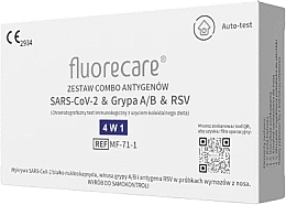 Połączony test na antygeny SARS-CoV-2, grypy A/B i RSV - Fluorecare Influenza A/B+Covid-19 Rsv Combo Antigen Test — Zdjęcie N1