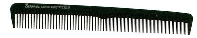 Grzebień do włosów DC07, czarny - Denman Carbon Small Setting Comb — Zdjęcie N1