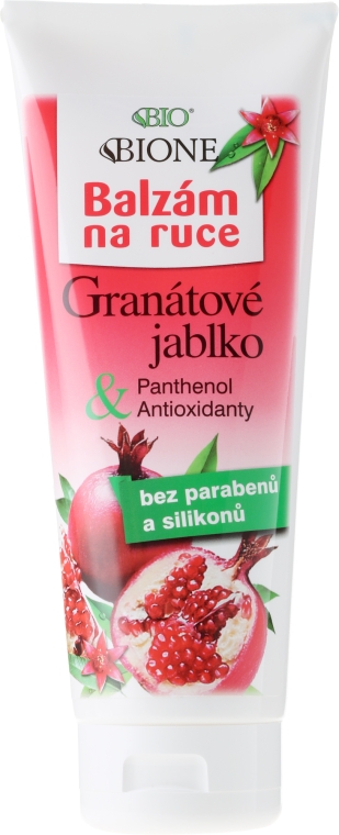 Balsam do rąk z granatem i antyoksydantami - Bione Cosmetics Pomegranate Hand Balm With Antioxidants — Zdjęcie N1