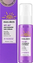 Filtr przeciwsłoneczny do twarzy przeciw plamom starczym - Maruderm Cosmetics Anti-Blemish Sun Cream SPF 50 — Zdjęcie N2