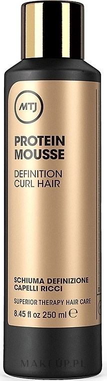 Mocna pianka do stylizacji włosów kręconych - MTJ Cosmetics Superior Therapy Protein Mousse — Zdjęcie 250 ml