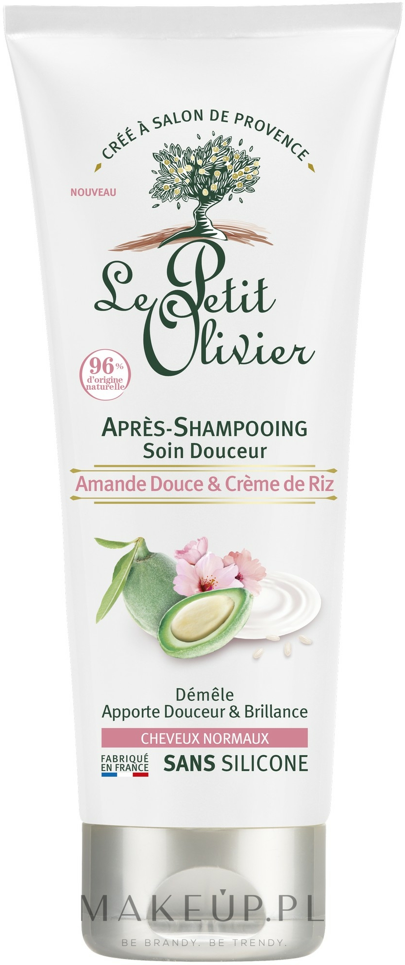Odżywka do włosów normalnych Słodkie migdały i krem ryżowy - Le Petit Olivier Sweet Almond & Rice Cream Hair Conditioner — Zdjęcie 200 ml