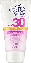 Przeciwsłoneczny krem matujący - Avon Care Sun+ Shine Control Sun Cream SPF 30 — Zdjęcie N1