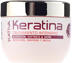 Nawilżająca maseczka do włosów z keratyną - Kativa Keratina Intensive Treatment — Zdjęcie N3
