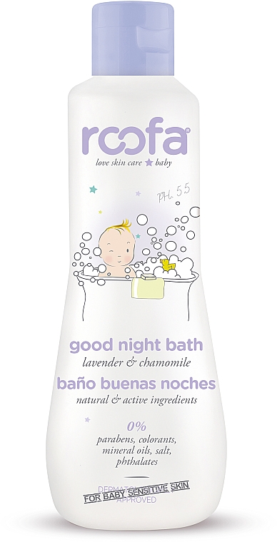Płyn do wieczornej kąpieli dla niemowląt - Roofa Good Night Bath Gel  — Zdjęcie N1