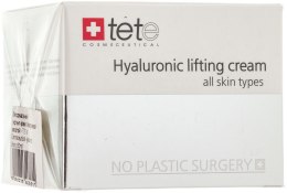 Kup Liftingujący krem do twarzy z kwasem hialuronowym i peptydami - TETe Cosmeceutical Hyaluronic Lifting Cream