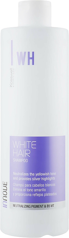 Szampon neutralizujący żółte odcienie włosów - Kosswell Innove Professional White Hair Shampoo