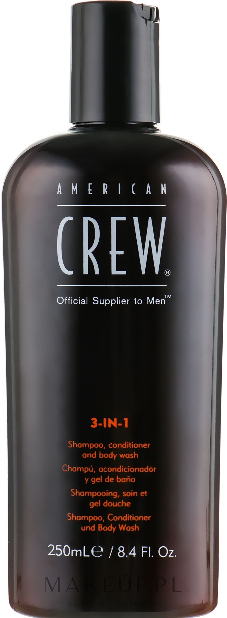 Preparat 3 w 1 do pielęgnacji włosów i ciała dla mężczyzn - American Crew Classic 3-in-1 Shampoo, Conditioner & Body Wash — Zdjęcie 250 ml